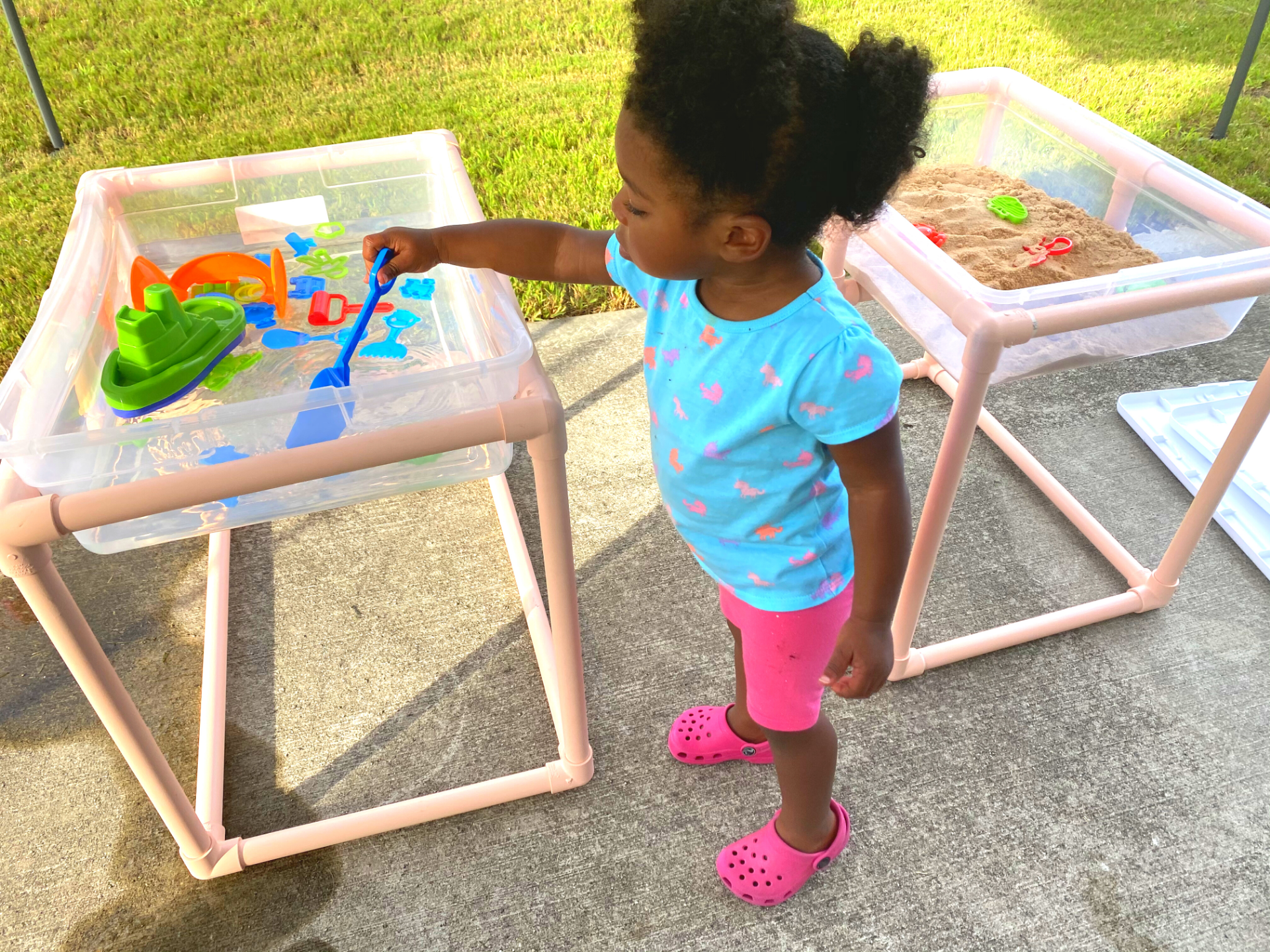 CHEAP FUN DIY Sensory Table Life With Vykky